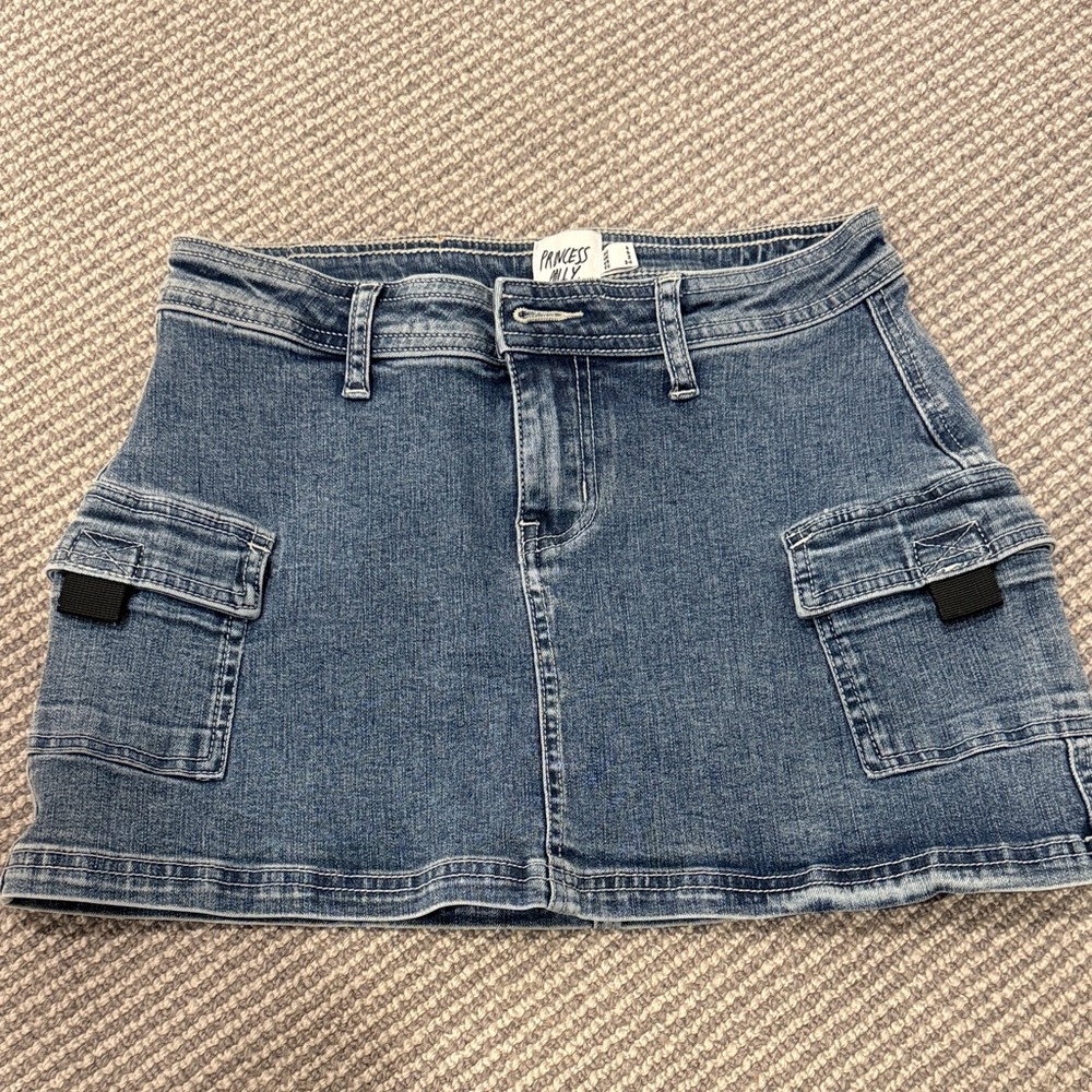 Princess Polly Blue Denim Mini Skirt